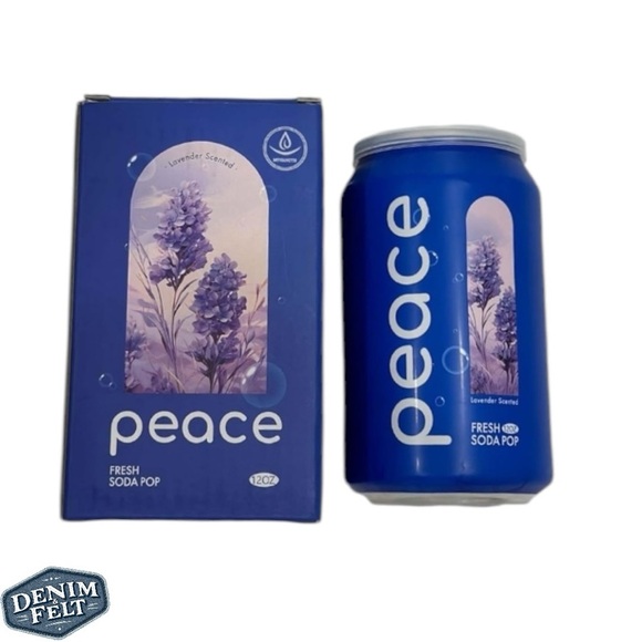 Soda Can Blue Candle 11 oz Natural Soy Wax, Scented Candle Unique Gifts for Home - Picture 2 of 10